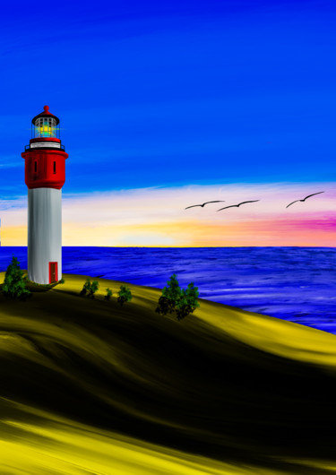 Coast with a Lighthouse